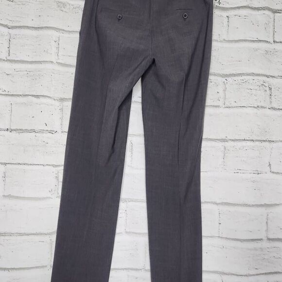 Theory Womens Gray Emery 2 Urban Virgin Wool Blend Stretch Dress Pants Size 4 - Picture 9 of 12